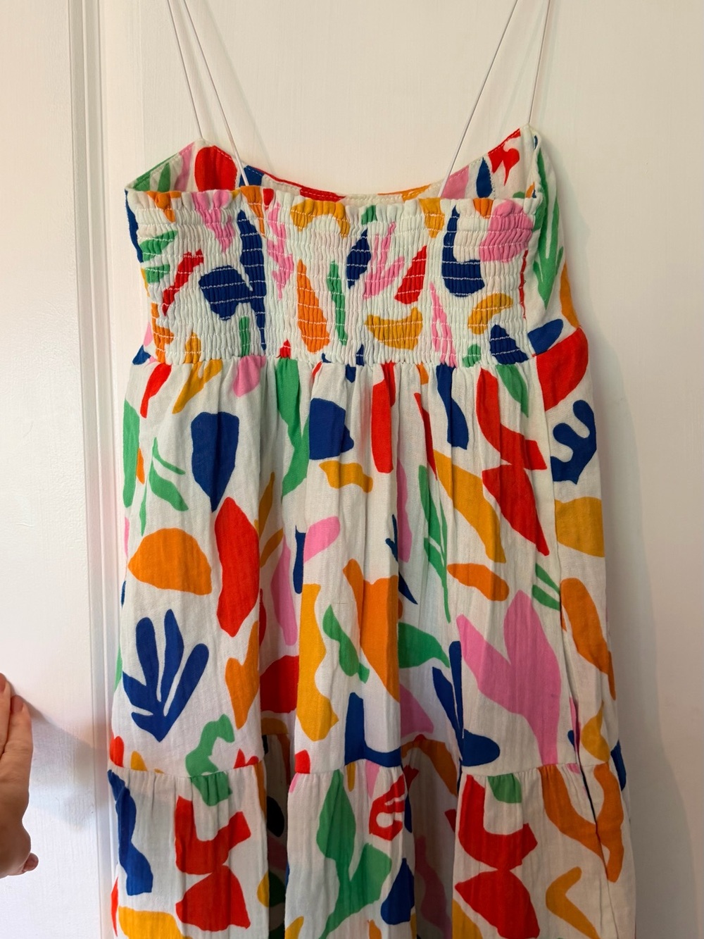 Show Me Your MuMu White Maxi Dress with Multicolor Abstract Print - Picture 5 of 5